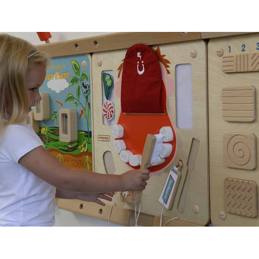 MASTERKIDZ suuhügieeni Flex Montessori sensoorne seinatahvel