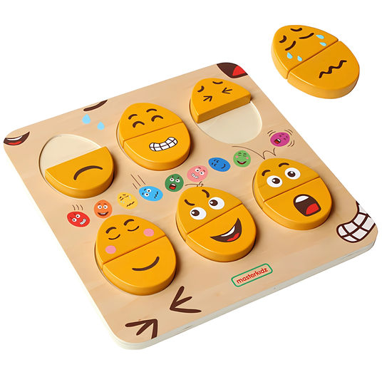MASTERKIDZ Emotsionaalse õppimise tahvel Puidust munad Mis on huumor? Montessori