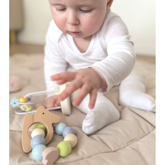 CLASSIC WORLD Pastell Baby Motor Set Box Esimesed mänguasjad alates sünnist