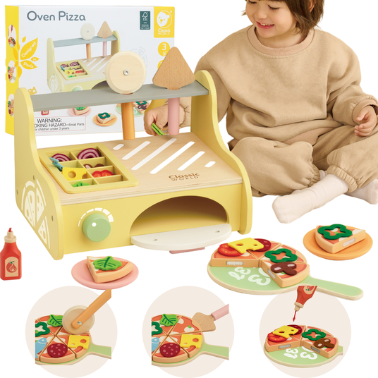 CLASSIC WORLD puidust pizzaahi 3+ FSC