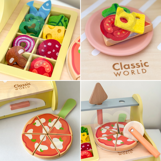 CLASSIC WORLD puidust pizzaahi 3+ FSC