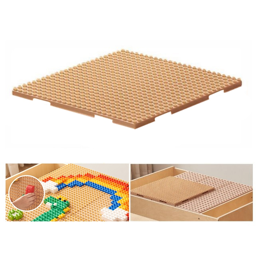 MASTERKIDZ puidust õppetöölaud + STEM WALL ACCESSORIES + 135 telliskivi