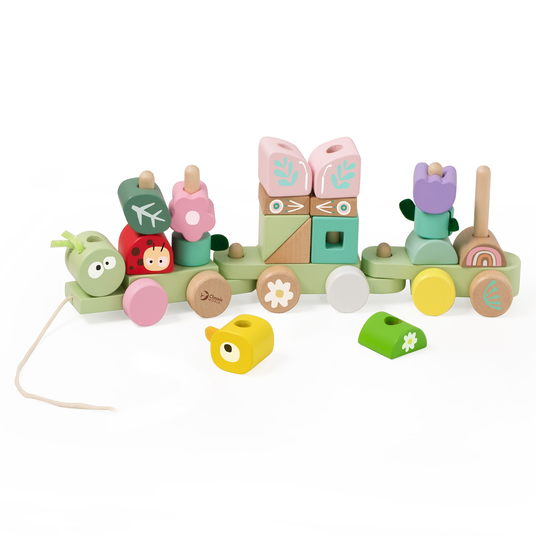 CLASSIC WORLD Montessori raudtee roomik puust puzzle