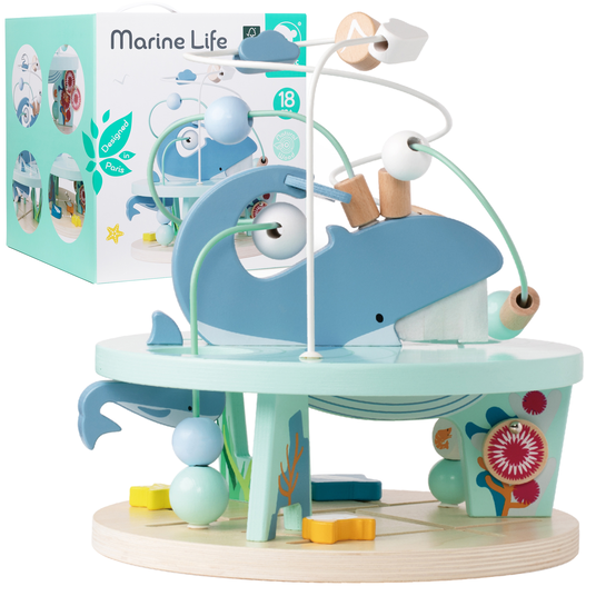 CLASSIC WORLD Puidust hariduslik põimitud labürint "Marine Life" 18m+