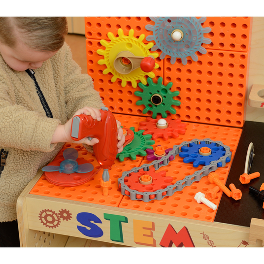 MASTERKIDZ STEM töötoa laua tarvikute komplekt 111 el.