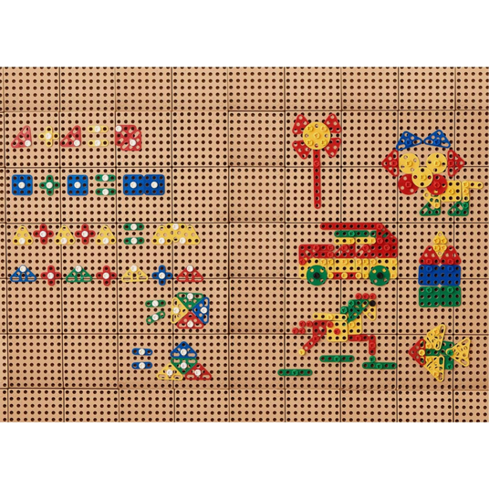 MASTERKIDZ geomeetriliste kujundplokkide komplekt STEM seinapaneelidele 260 el.