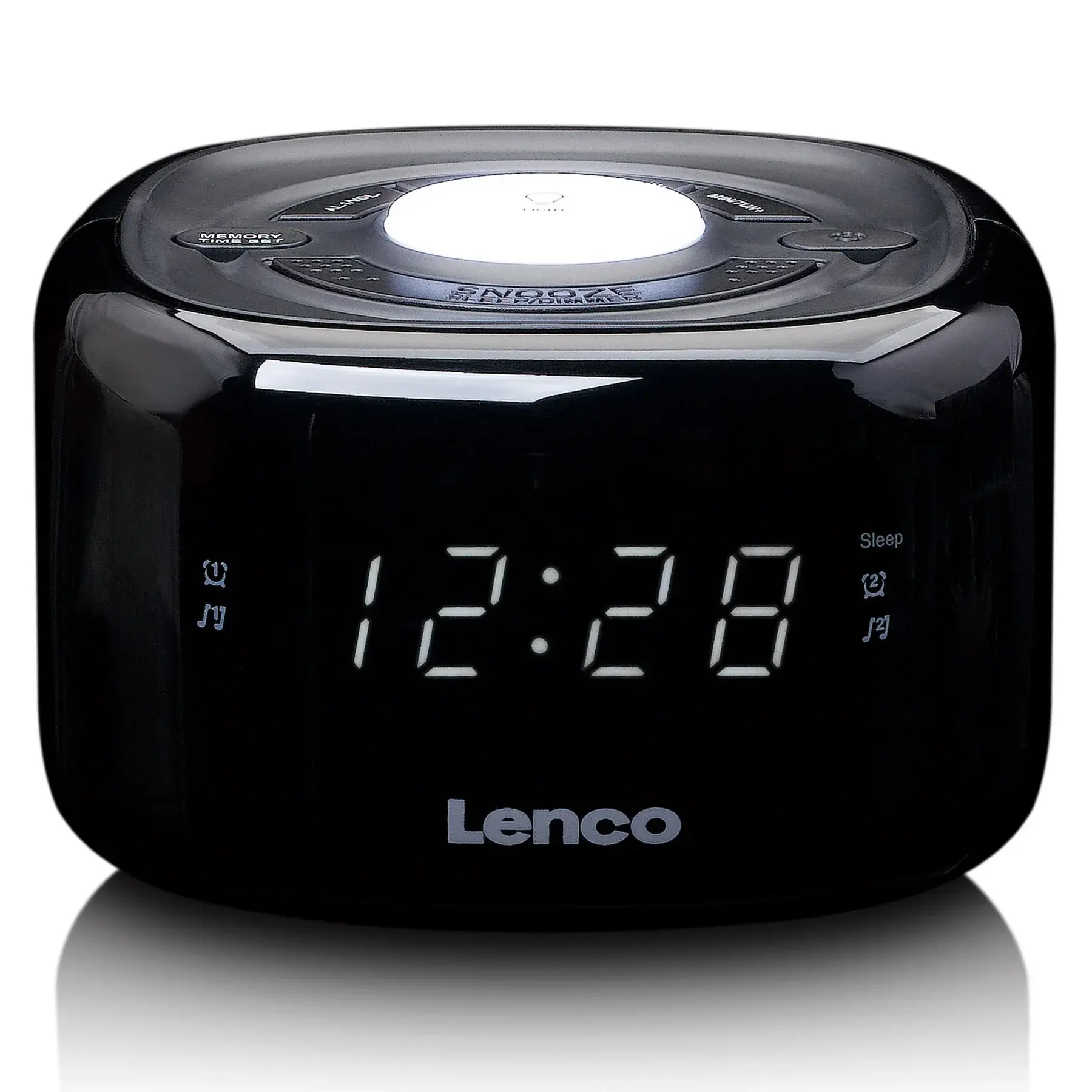 Lenco CR-12BK Radio pulkstenis