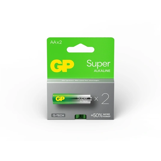 Elementai GP SUPER ALKALINE AA/LR06, 1,5V, 2 vnt.