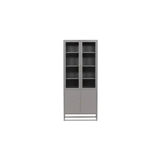 Bakal Covered Bookcase - Light Grey