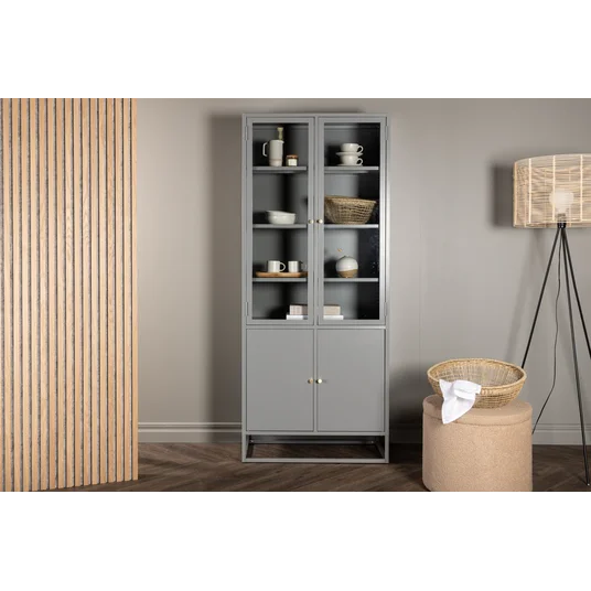 Bakal Covered Bookcase - Light Grey