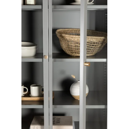 Bakal Covered Bookcase - Light Grey