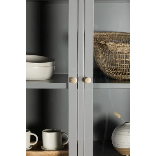 Bakal Covered Bookcase - Light Grey