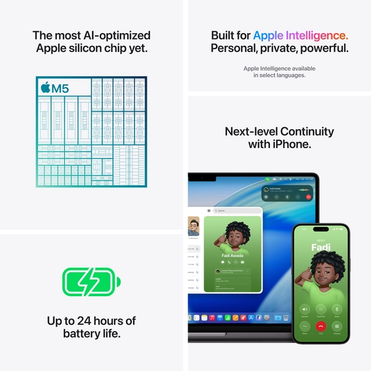 Klēpjdators Apple MacBook Pro 14" Apple M5 10C CPU, 10C GPU 16GB/512GB SSD/Silver/INT MDE44ZE/A