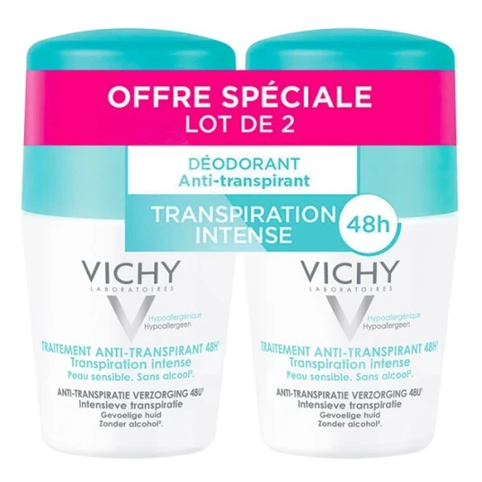 Vichy - Set of roll-on deodorants against excessive sweating 2 x 50 ml
