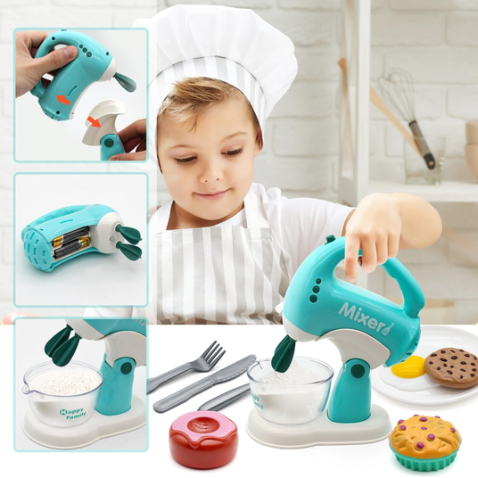 WOOPIE 3-in-1 köögiseadmete komplekt segisti segisti segisti heli- ja valgusefektid