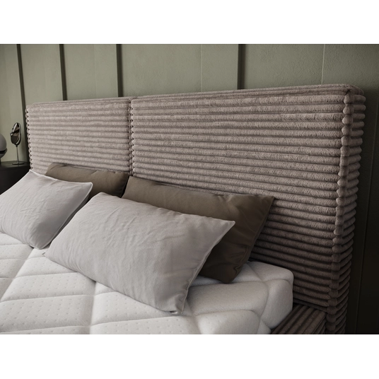 Pesillo Bed + Metal Frame/Gas Lift/Storage 180x200, Modern, Beige