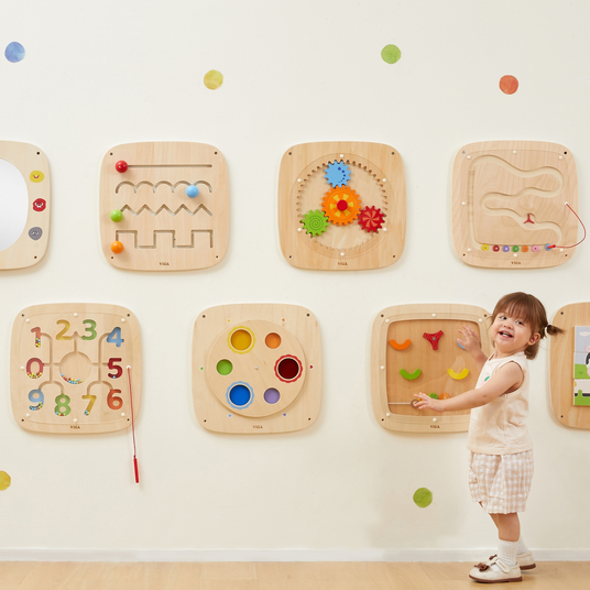 VIGA Sensory puidust manipulatsioonilaud loendamisoskusega