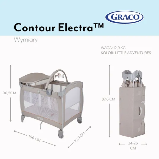 Graco Contour Electra Up & Away reisivoodi