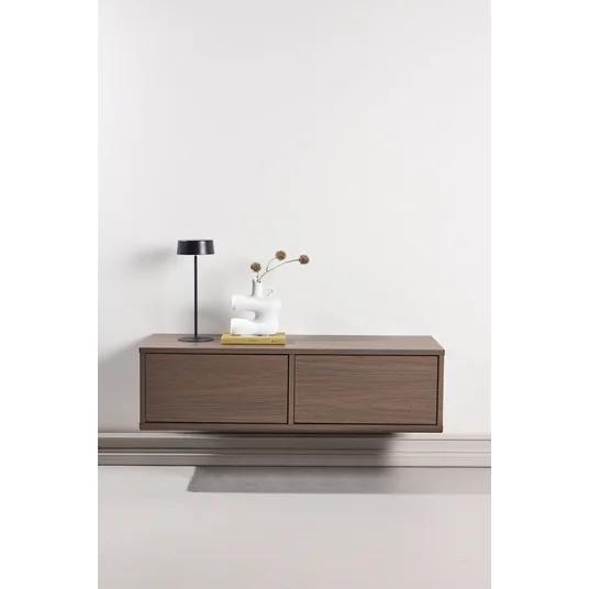 Dragh TV Stand 100x35x28 cm - MDF Frame / Mocca 3D Paper