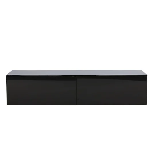 Fristad TV Stand 160x45x35 cm - MDF with Black Glossy PU Lacquer Painting