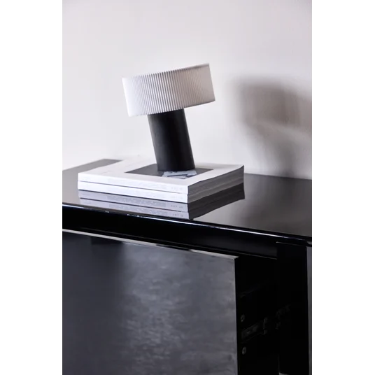 Fristad TV Stand 160x45x35 cm - MDF with Black Glossy PU Lacquer Painting