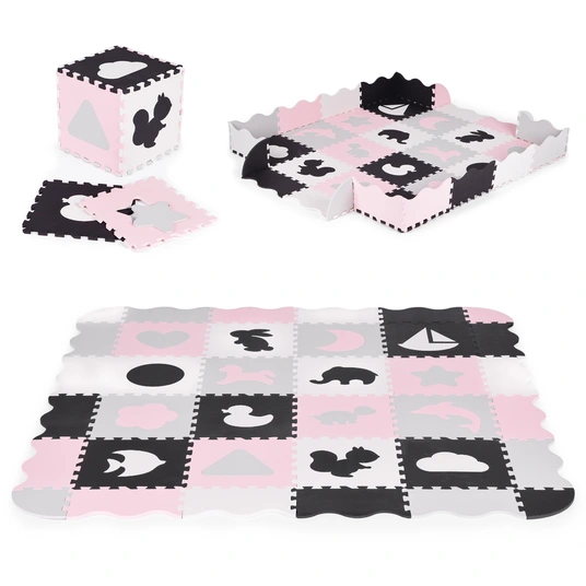 Foam Mat with Fence Puzzle Ball Pit 36 Pieces ECOTOYS