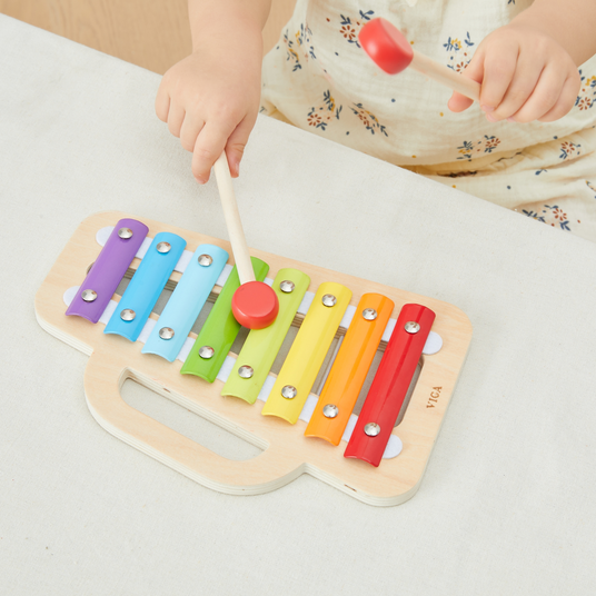 VIGA Cymbals Wooden Xylophone - Avasta oma väikese lapse muusikaline talent!