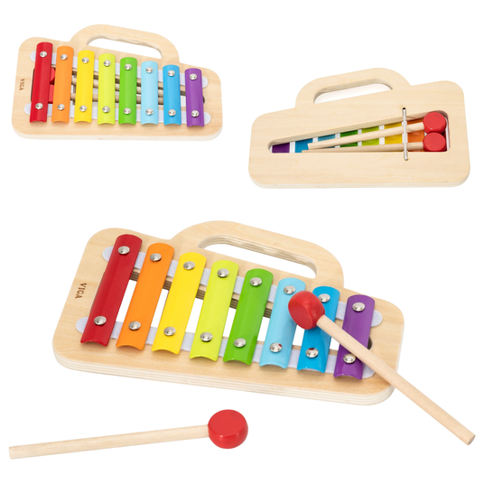 VIGA Cymbals Wooden Xylophone - Avasta oma väikese lapse muusikaline talent!