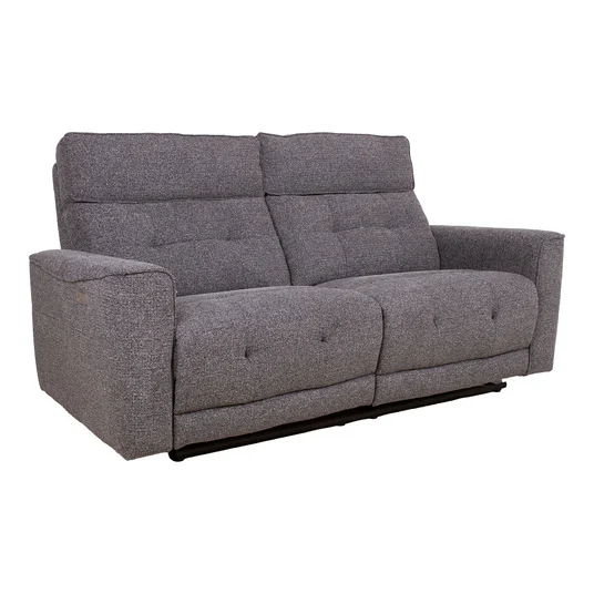 Recliner sofa BOSCO 2,5-seater with electric mechanism, grey