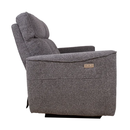 Recliner sofa BOSCO 2,5-seater with electric mechanism, grey