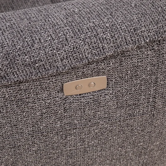 Recliner sofa BOSCO 2,5-seater with electric mechanism, grey