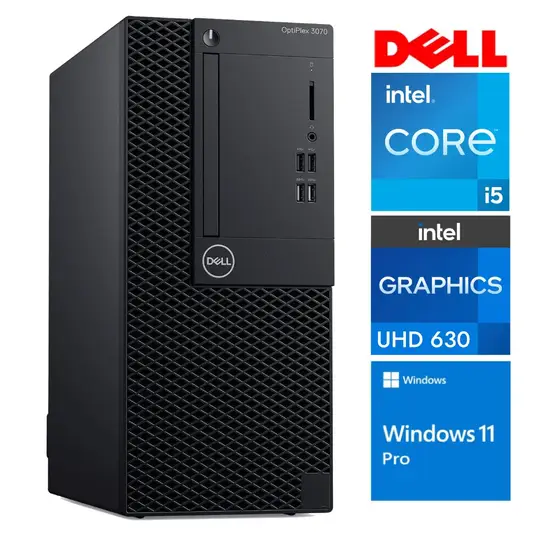 DELL 3070 Tower i5-8500 16GB 128SSD M.2 NVME+2TB WIN11Pro