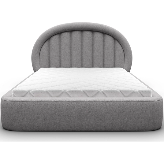 Tapedo Bed + Metal Frame/Gas Lift/Storage 140x200, Modern, Gray