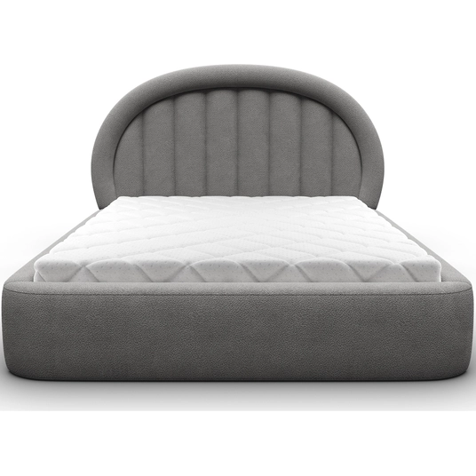 Tapedo Bed + Metal Frame/Gas Lift/Storage 160x200, Modern, Gray