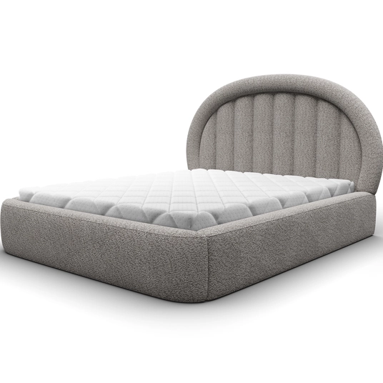 Tapedo Bed + Metal Frame/Gas Lift/Storage 160x200, Modern, Beige