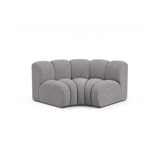 Modul Corner, "Lupine", 1 Seat, 185x95x70, Light Grey