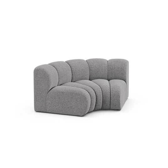 Modul Corner, "Lupine", 1 Seat, 185x95x70, Light Grey