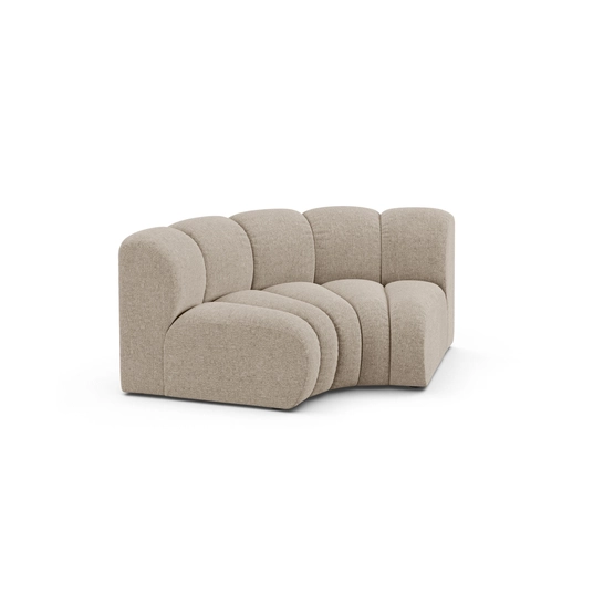 Modul Corner, "Lupine", 1 Seat, 185x95x70, Dark Beige