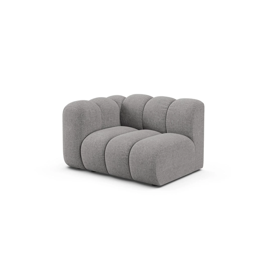 Modul Left, "Lupine", 1 Seat, 115x95x70, Light Grey
