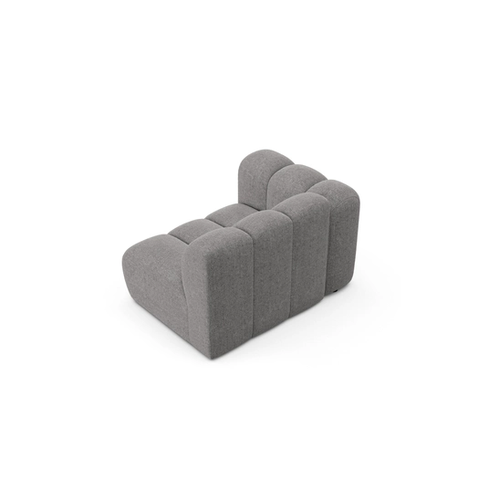 Modul Left, "Lupine", 1 Seat, 115x95x70, Light Grey