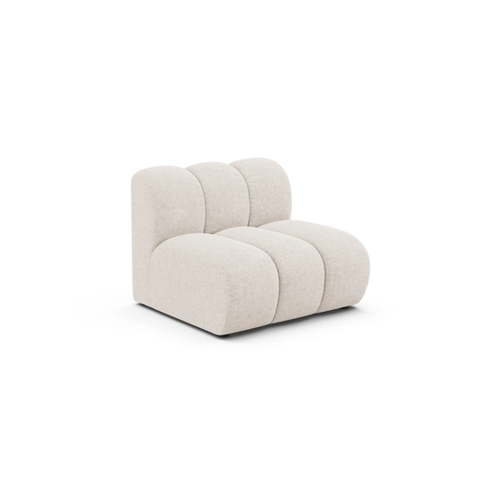 Modul Armless, "Lupine", 1 Seat, 92x95x70, Light Beige