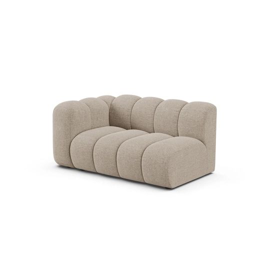 Left Modular Sofa, "Lupine", 2 Seats, 145x95x70, Dark Beige