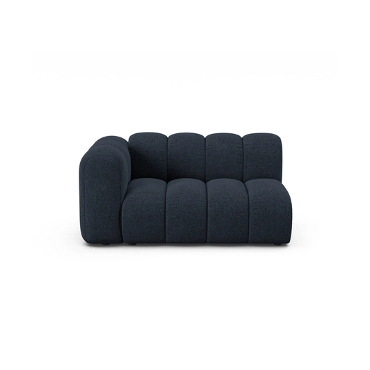 Left Modular Sofa, "Lupine", 2 Seats, 145x95x70, Navy Blue