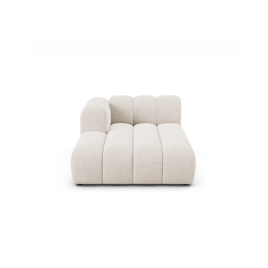 Chaise Longue Left, "Lupine", 2 Seats, 117x177x70, Light Beige