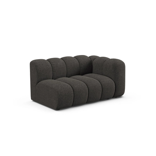 Right Modular Sofa, "Lupine", 2 Seats, 145x95x70, Dark Grey