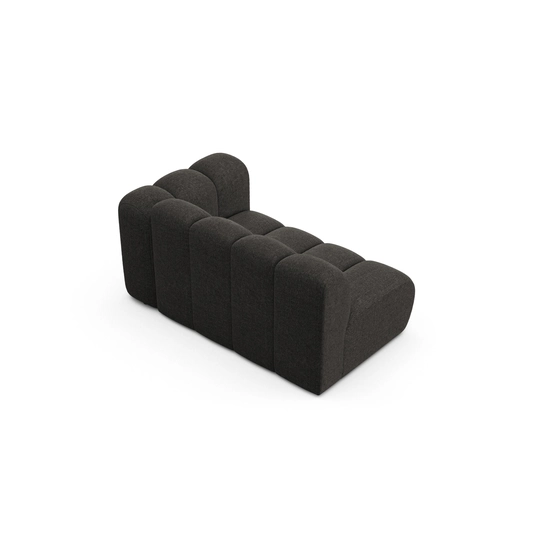 Right Modular Sofa, "Lupine", 2 Seats, 145x95x70, Dark Grey