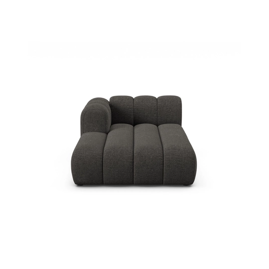 Chaise Longue Left, "Lupine", 2 Seats, 117x177x70, Dark Grey