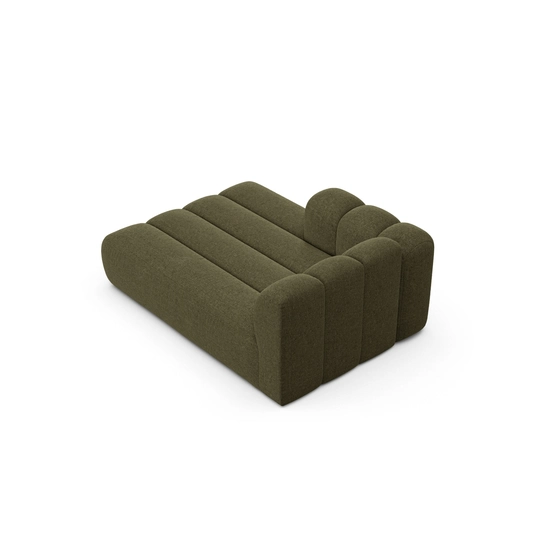 Chaise Longue Left, "Lupine", 2 Seats, 117x177x70, Green