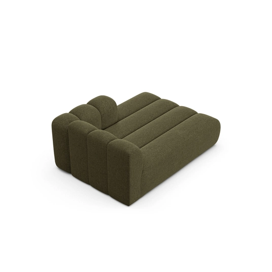 Chaise Longue Right, "Lupine", 2 Seats, 117x177x70, Green