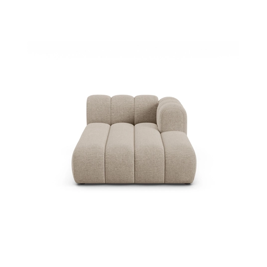 Chaise Longue Right, "Lupine", 2 Seats, 117x177x70, Dark Beige